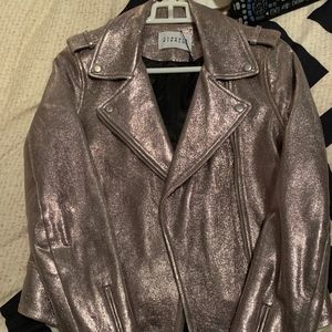 Brand New Claudie Pierlot Silver Jean Jacket